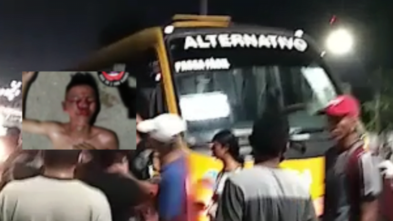 Vídeo: trio tenta assaltar ‘amarelinho’, mas passageiros reagem e homem é espancado