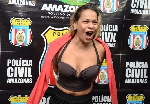 'Loira da Face' é presa por roubo, latrocínio tentado e homicídio (Foto: Divulgação)
