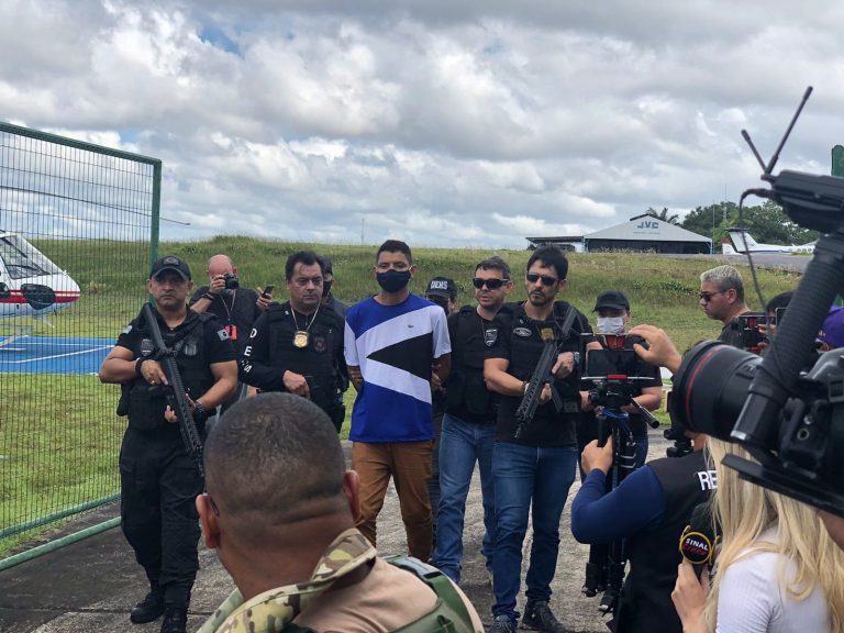 Preso em Maués, 'Lágrima' chega em Manaus (Foto: Divulgação)