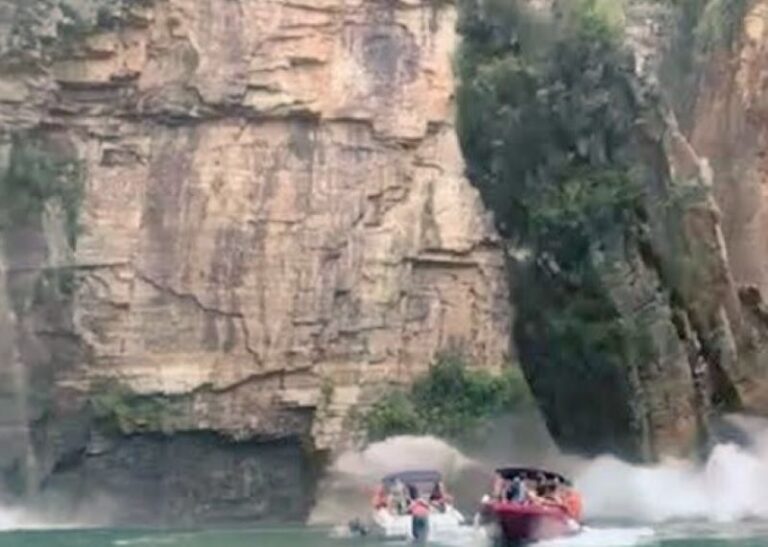 O desabamento de uma rocha no Lago de Furnas, em Capitólio, no Sul de Minas Gerais, que deixou dez pessoas mortas no dia 8 de janeiro, não foi causado por ação humana específica, informou a Polícia Civil informou nesta sexta-feira (4)