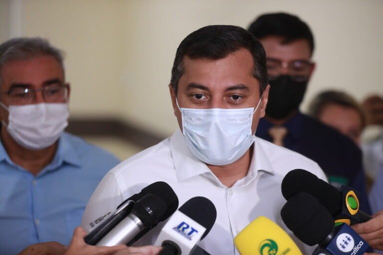 O governador Wilson Lima lançou nesta segunda-feira (7) a campanha "Show da Vacinação", que vai transformar seis casas de shows de Manaus em postos de imunização contra a Covid-19