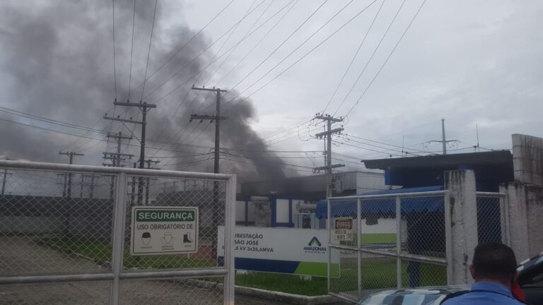 incêndio atinge subestação da Amazonas Energia