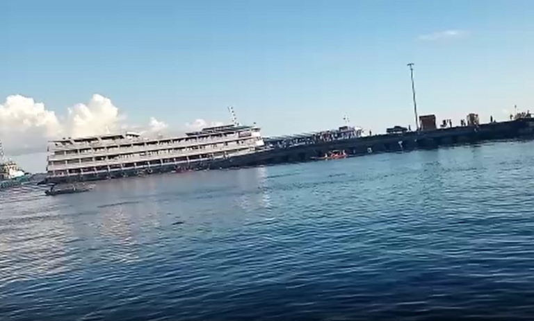 Porto de Manaus informa que plataforma afundou devido à sabotagem