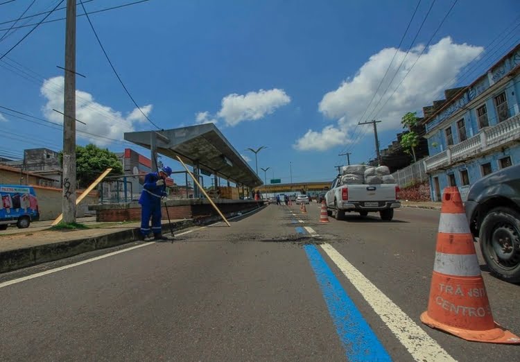Faixa Azul volta a ser exclusiva para ônibus a partir de agosto