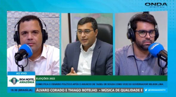 Em entrevista, Wilson Lima fala sobre escolha para vice nas eleições