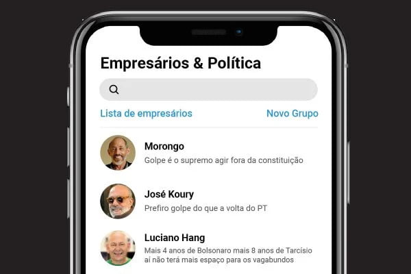 Juristas pedem investigação de empresários por mensagens golpistas