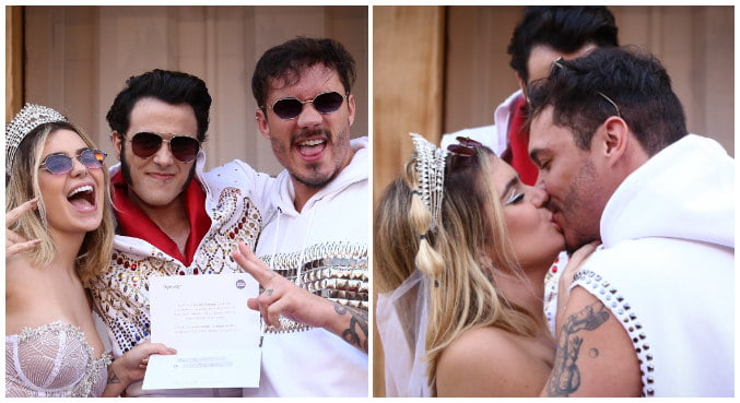 Viih Tube e Eliezer se “casam”em cerimônia feita por Elvis Presley