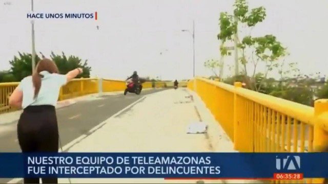 Repórter sofre tentativa de assalto em frente a estádio da final da Libertadores