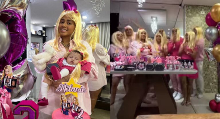 MC Loma faz festa para a filha com tema de ‘As Branquelas’