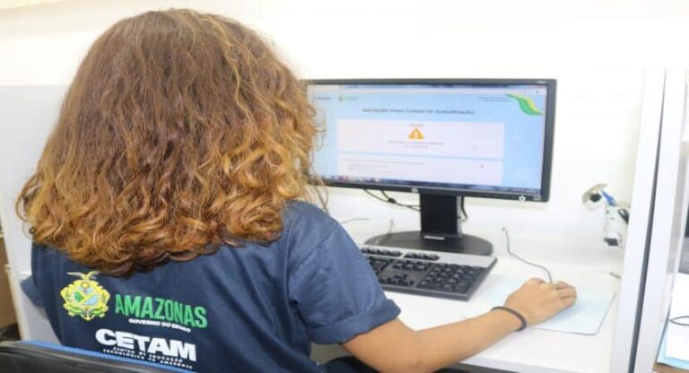 Inscrições para 7,5 mil vagas de cursos online do Cetam ficam abertas até quarta