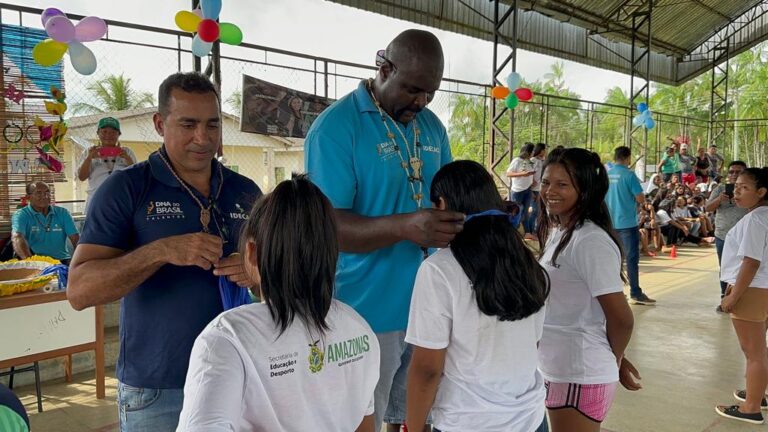 Estudantes indígenas participam do evento esportivo DNA do Brasil