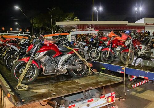 Operação  retira de circulação 40 motocicletas envolvidas em “rolezinho” e “Grau” em Manaus
