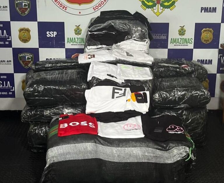 Roupas de marca sem nota fiscal são apreendidas em Coari 