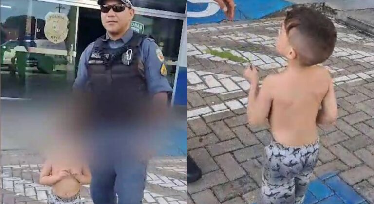Criança encontrada sozinha na rua teria saído de casa em busca dos pais