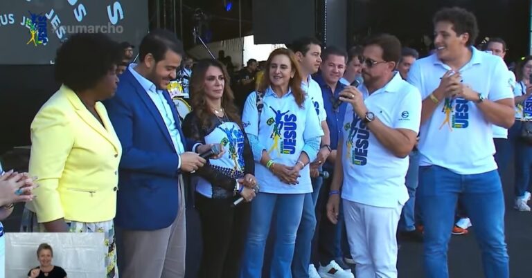 Ministro de Lula é vaiado na Marcha para Jesus