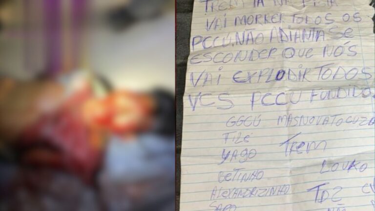 VÍDEO: Homem é torturado e executado a tiros e facção deixa recado em bilhete