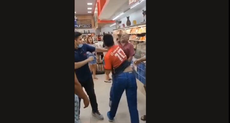 VÍDEO: Supermercado de Manaus vira “ringue de boxe” por causa de peixe