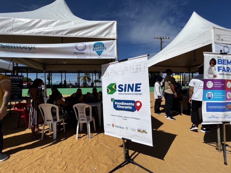 Sine Manaus itinerante realiza atendimento em três bairros neste fim de semana