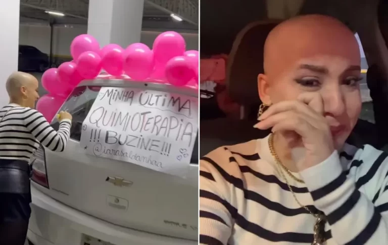 VÍDEO: Mulher comemora última sessão de quimioterapia com pedido de “buzinaço”, e viraliza na web
