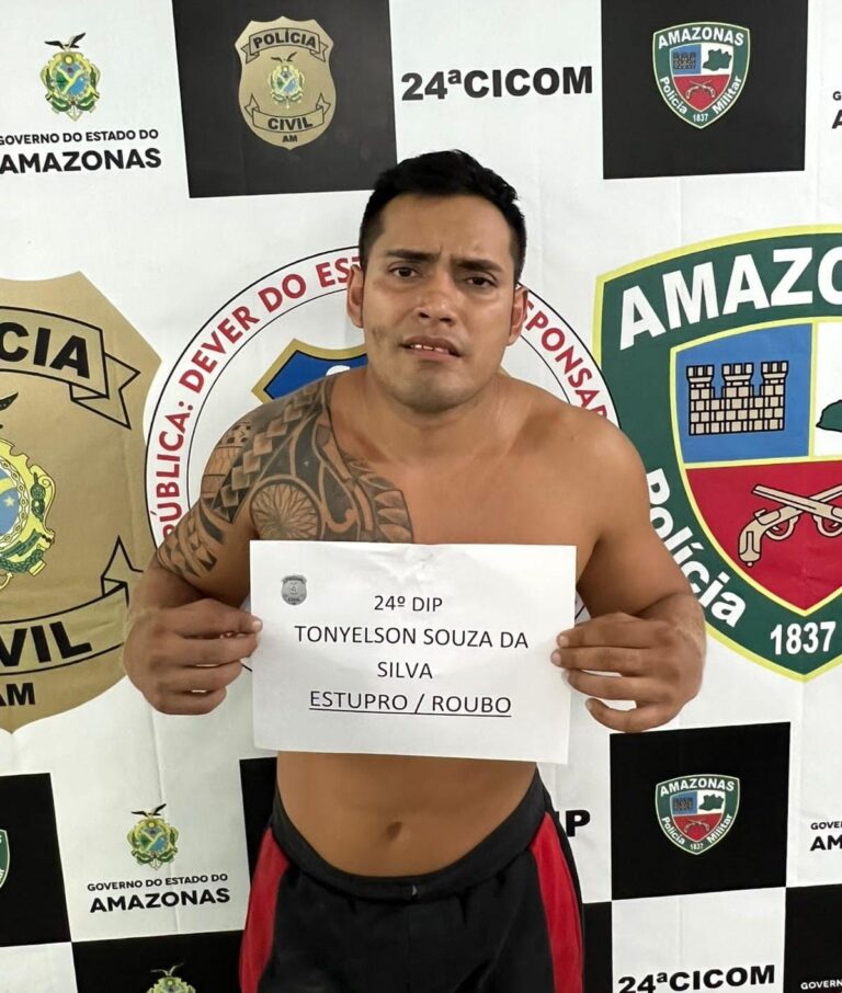 Suspeito de cometer ao menos três estupros consecutivos é preso, em Manaus