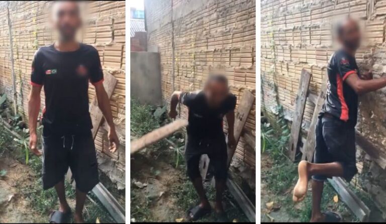 VÍDEO: Por “vacilo”, homem é espancado com ripadas por “tribunal do crime”, em Manaus VÍDEO: Por “vacilo”, homem é espancado com ripadas por “tribunal do crime”, em Manaus