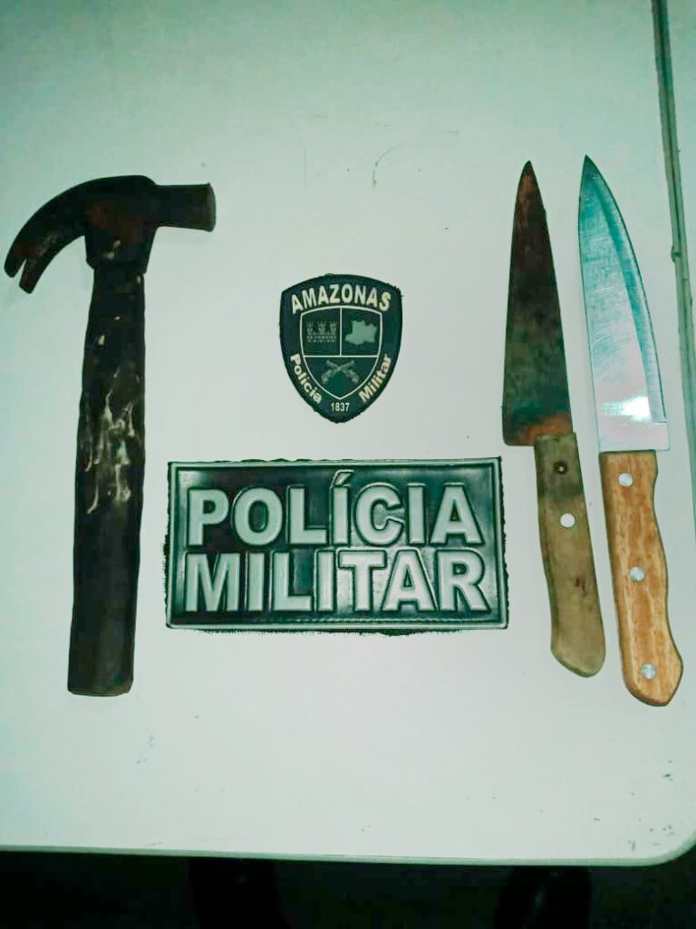 Homem é preso após dar martelada na cabeça de esposa no AM