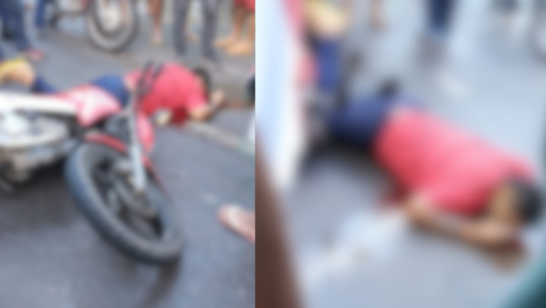 VÍDEO: “Pitbul” é executado com mais de 20 tiros em frente de escola, em Manaus