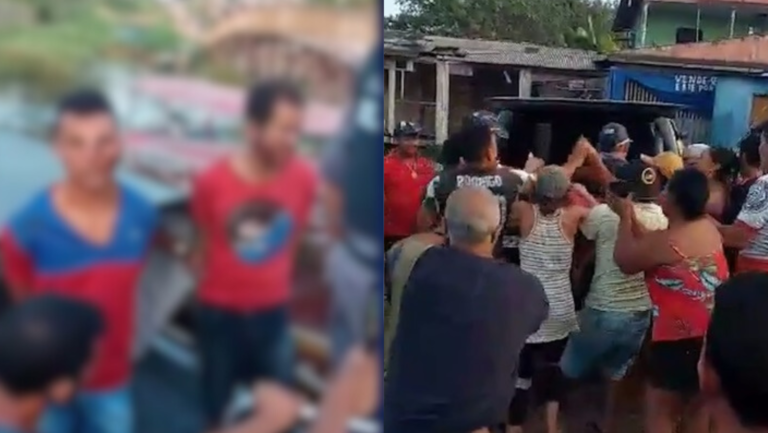 VÍDEO: “Tribunal do Povo” espanca dupla suspeita de tentar matar e estuprar mulher, no AM