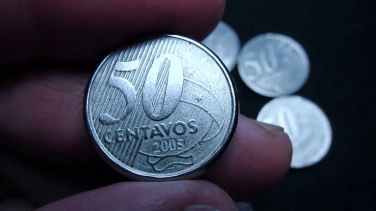 Moeda de 50 centavos pode valer mais de R$1.8 mil; entenda