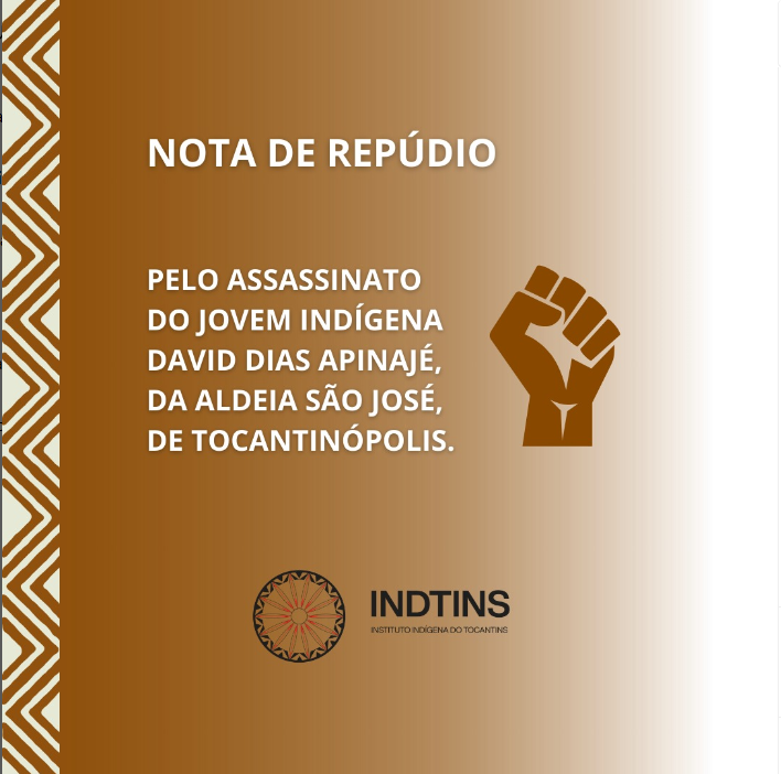 Assassinato brutal de jovem indígena Apinajé no norte do Tocantins gera revolta