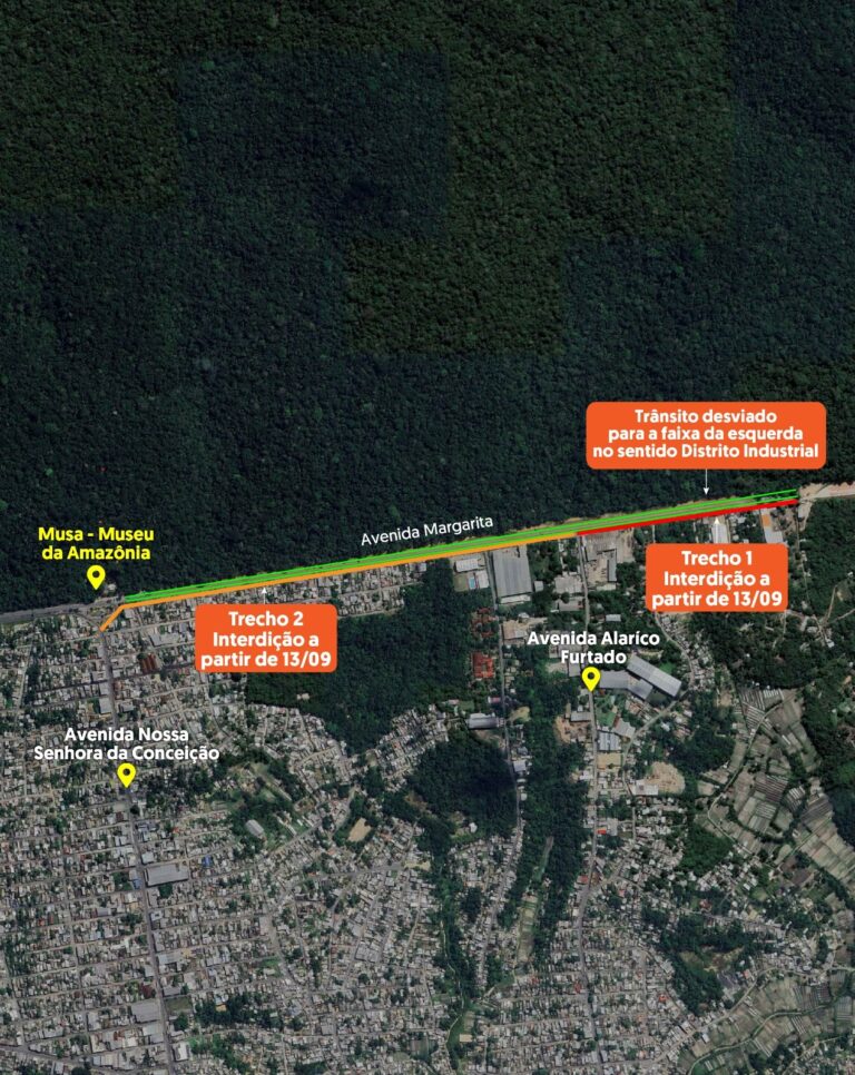 Trecho da Avenida Margarita é interditado para troca de adutoras