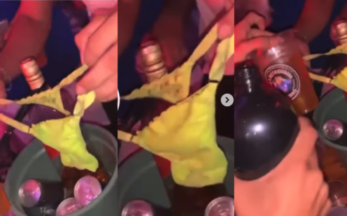 VÍDEO: Jovens viralizam ao filmar whisky ‘coado’ na calcinha, em bar de Manaus