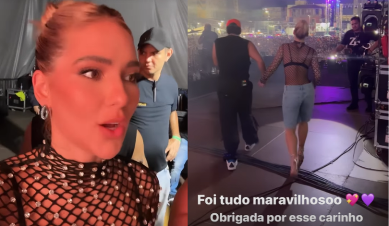 VÍDEOS: Virginia Fonseca sofre incidente durante apresentação de seu marido Zé Felipe, em Manaus