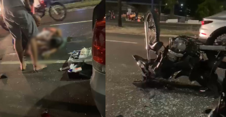 VÍDEO: Após mulher morrer na Max Teixeira, avenida registra segundo acidente e casal fica ferido