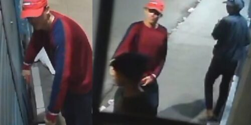 Assaltante é flagrado tentando arrombar loja, em Manaus Assaltante é flagrado tentando arrombar loja, em Manaus