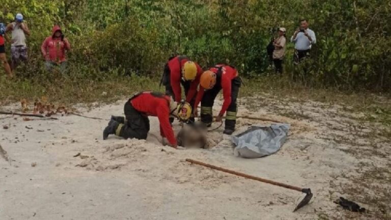 VÍDEO: Corpo é encontrado enterrado “em pé” dentro de cova rasa, em Manaus