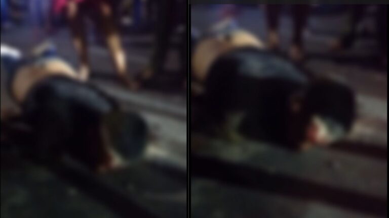 VÍDEO: Suposto assaltante é morto a pedradas após tentar roubar motoboy, em Manaus