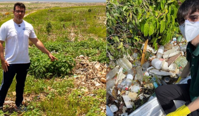 Estiagem: Políticos fazem campanha para retirar lixos de orlas de igarapés, em Manaus