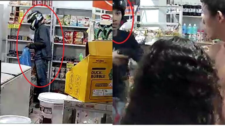 VÍDEO: Dupla coloca arma no rosto de atendentes e clientes e assalta mercadinho, em Manaus