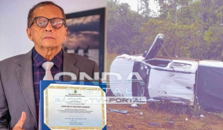 Vereador em Porto Velho, Macário Barros sofre acidente na BR-319