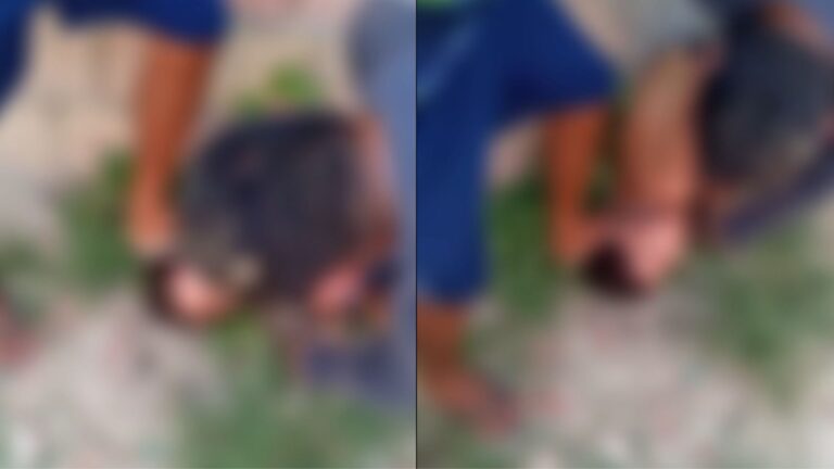 VÍDEOS: Menino suspeito de assaltar professora recebe “corretivo” de traficantes, em Manaus