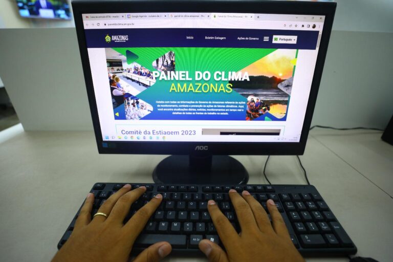 No Amazonas, site para divulgar ações de enfrentamento aos fenômenos climáticos é lançado