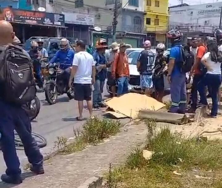 Vídeo: homem morre atropelado em avenida de Manaus