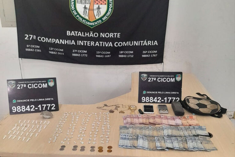 Após denúncia, homem é preso com drogas em Manaus