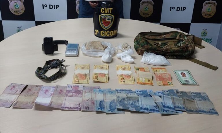 Em Manaus, homem é preso por tráfico de drogas após denúncias anônimas