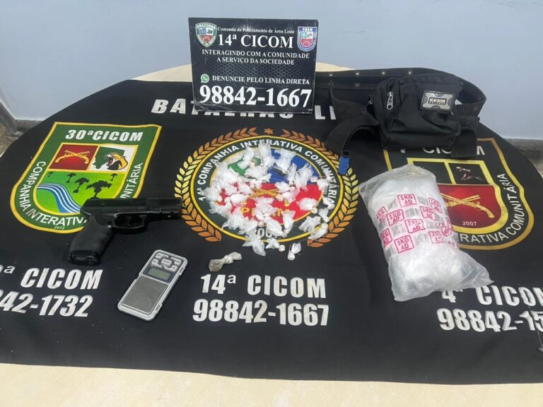 Após denúncias, homem é preso com drogas na zona Leste de Manaus