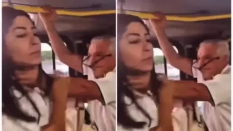 VÍDEO: Mulher se recusa a ceder lugar preferencial em ônibus e apanha de idoso