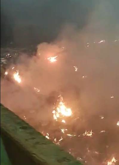 URGENTE: Incêndio de grandes proporções atinge área na Manaus Moderna
