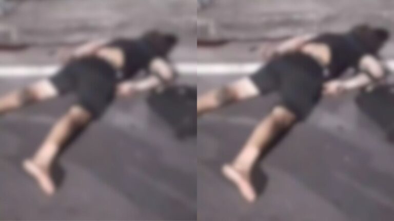VÍDEOS: Homem morre após perder o controle de moto e bater em “olho de gato”, em Manaus