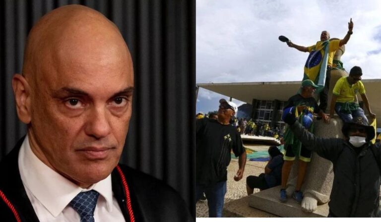 Moraes marca julgamento de réu por atos do 8 de janeiro presencialmente